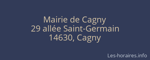 Mairie de Cagny