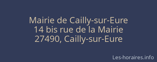 Mairie de Cailly-sur-Eure