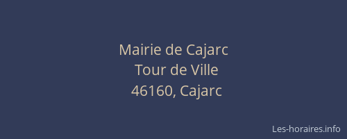 Mairie de Cajarc