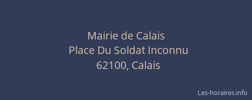 Mairie de Calais