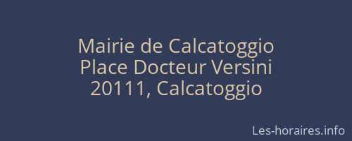 Mairie de Calcatoggio