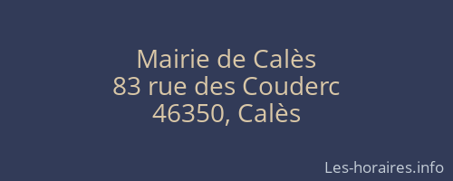 Mairie de Calès