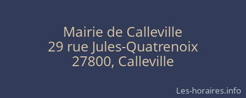 Mairie de Calleville