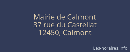 Mairie de Calmont