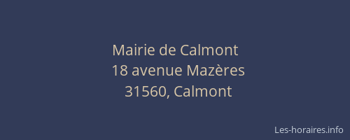 Mairie de Calmont