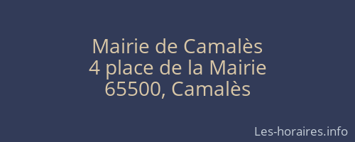Mairie de Camalès