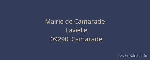 Mairie de Camarade