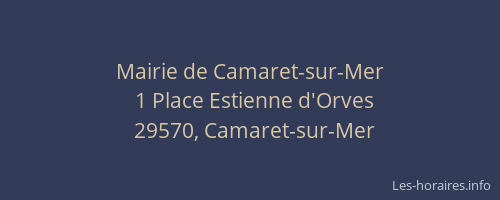 Mairie de Camaret-sur-Mer