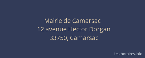 Mairie de Camarsac