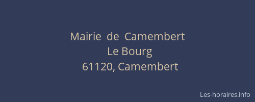 Mairie  de  Camembert