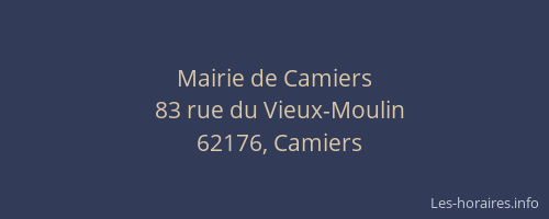 Mairie de Camiers