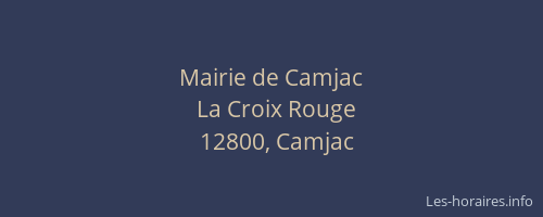 Mairie de Camjac