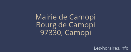 Mairie de Camopi