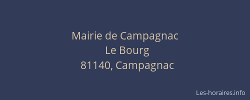 Mairie de Campagnac