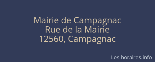 Mairie de Campagnac