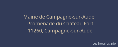 Mairie de Campagne-sur-Aude