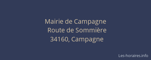 Mairie de Campagne