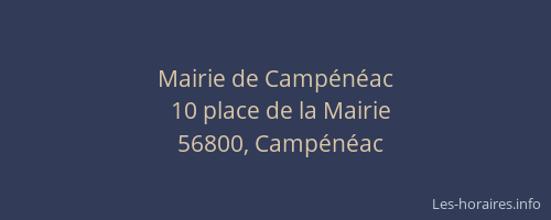 Mairie de Camp&eacute;n&eacute;ac