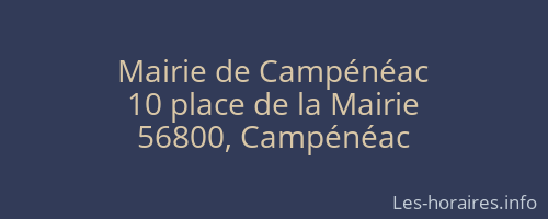 Mairie de Campénéac