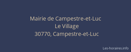 Mairie de Campestre-et-Luc