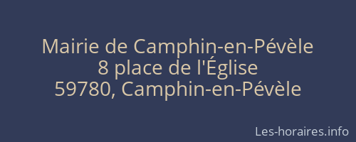 Mairie de Camphin-en-Pévèle