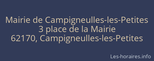 Mairie de Campigneulles-les-Petites