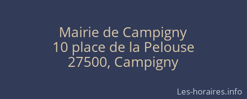 Mairie de Campigny