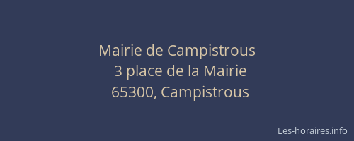 Mairie de Campistrous