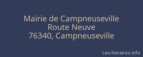 Mairie de Campneuseville