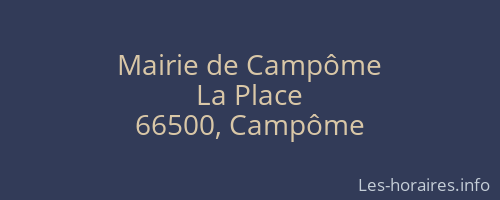 Mairie de Campôme