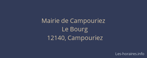 Mairie de Campouriez