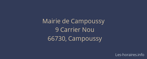 Mairie de Campoussy