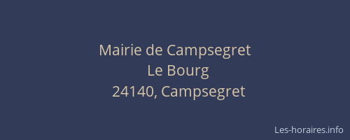 Mairie de Campsegret