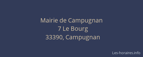 Mairie de Campugnan