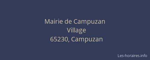 Mairie de Campuzan