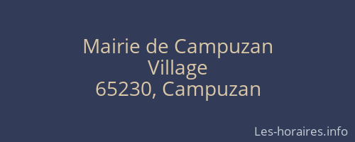 Mairie de Campuzan