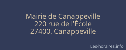 Mairie de Canappeville