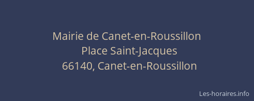 Mairie de Canet-en-Roussillon
