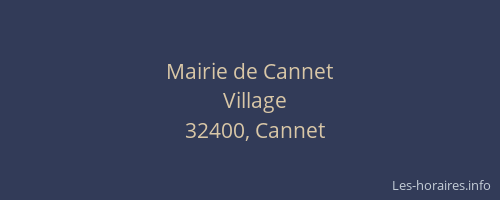 Mairie de Cannet