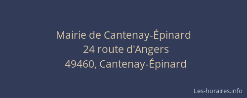 Mairie de Cantenay-Épinard