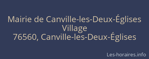 Mairie de Canville-les-Deux-Églises
