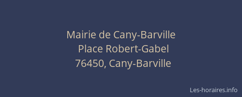 Mairie de Cany-Barville