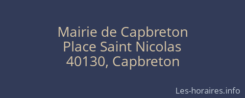 Mairie de Capbreton