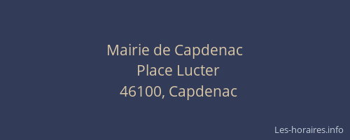 Mairie de Capdenac
