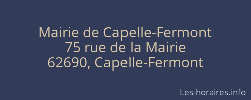 Mairie de Capelle-Fermont