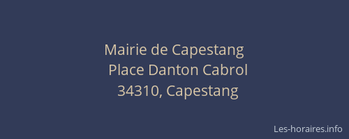 Mairie de Capestang