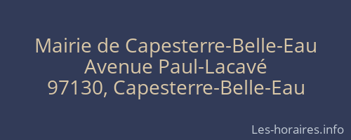 Mairie de Capesterre-Belle-Eau