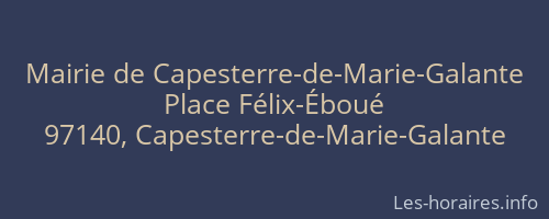 Mairie de Capesterre-de-Marie-Galante