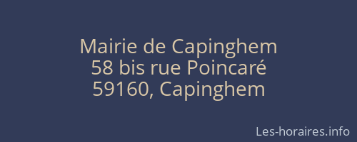 Mairie de Capinghem