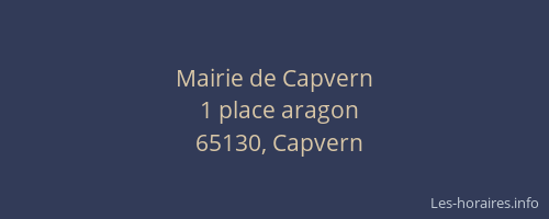 Mairie de Capvern